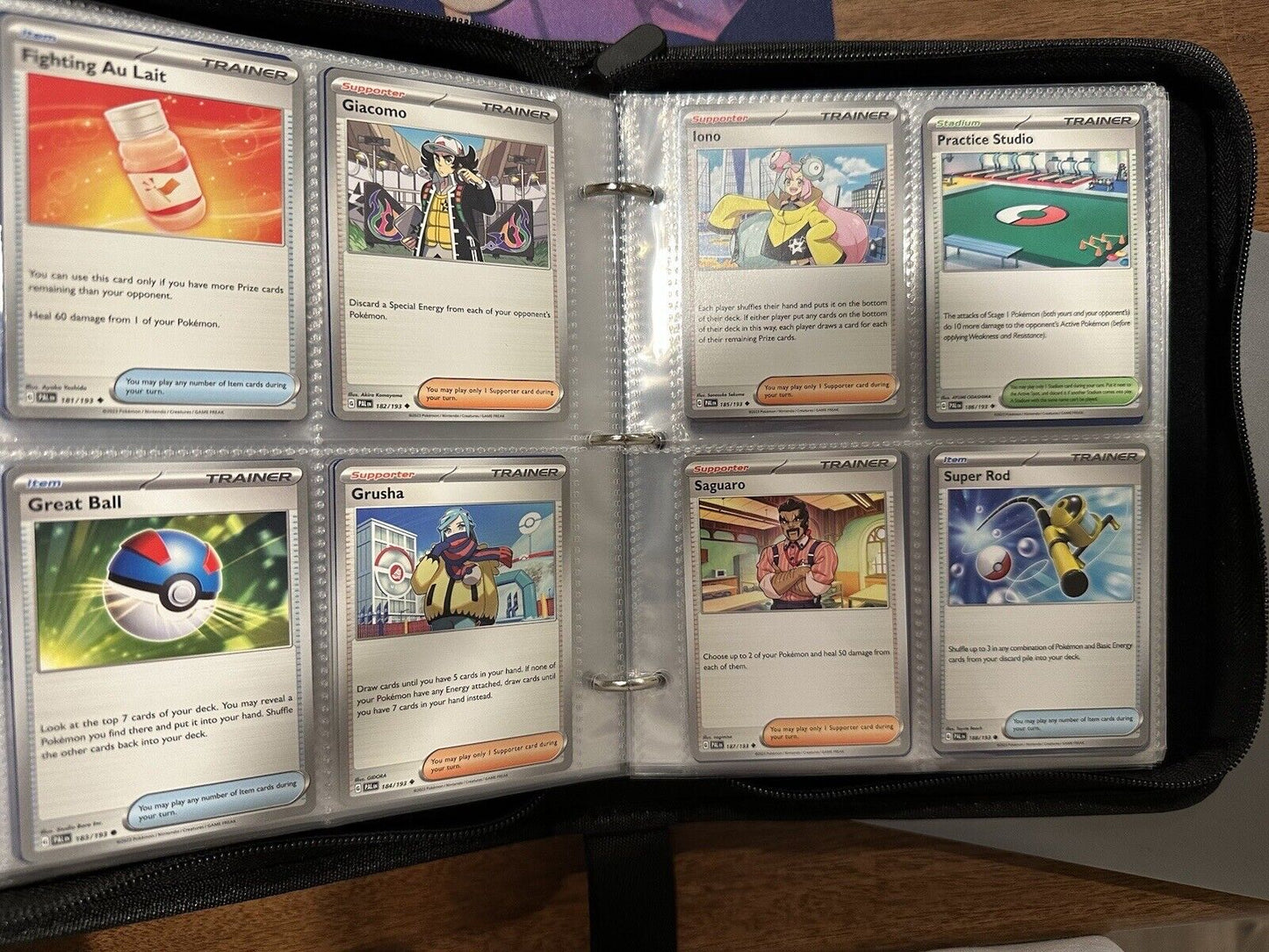 Paldea Evolved Complete Set 1 - 193 Cards! W All Exs And Binder