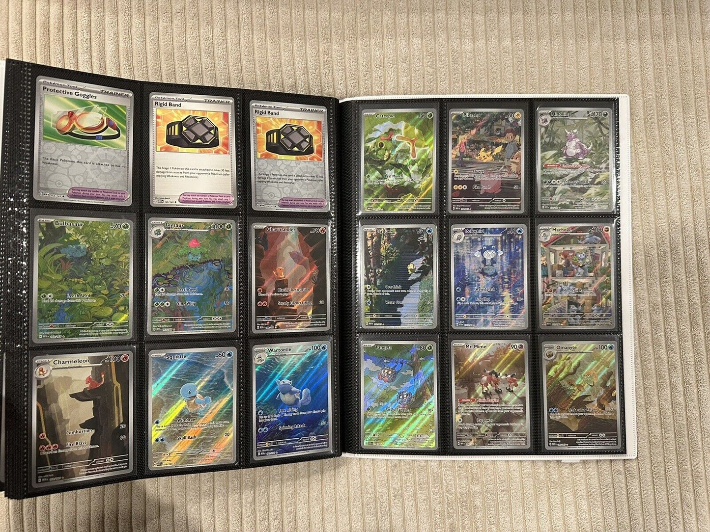 100% Complete Master Set Pokemon SV 151 Binder Included + 4 Promo Cards