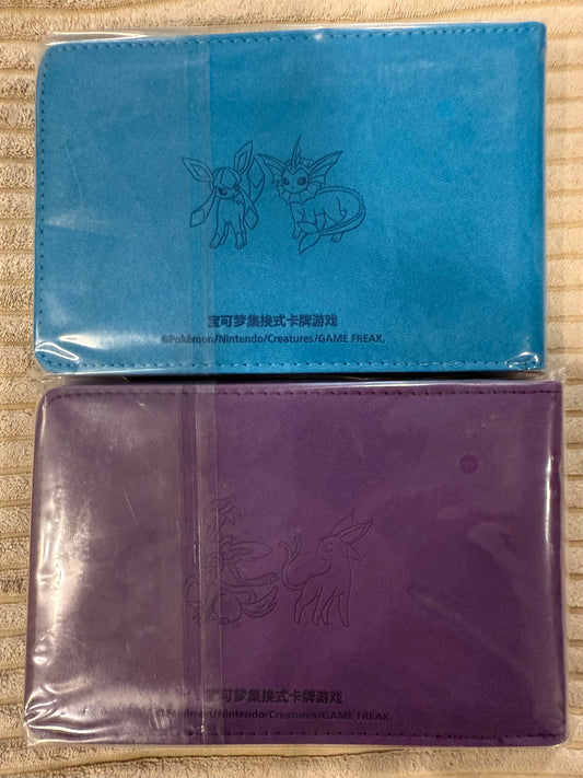 2XPokemon S-Chinese Eeveelution Water &Psychic 64 Slots Binders