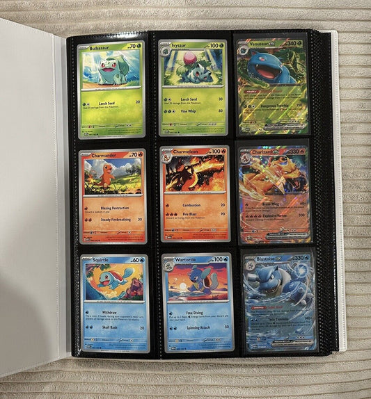 Pokémon 151-Complete Base Set 1-165 - W Binder! & Holo Energy! Full Set 1-165 NM