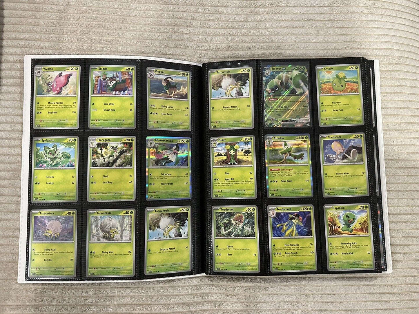 Complete Scarlet And Violet Base Set 1-198 Including EX Ultra Rares W Binder