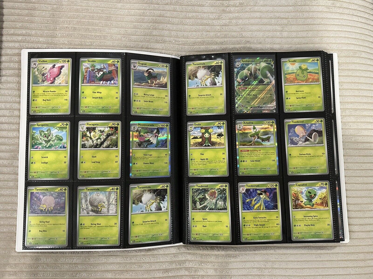 Complete Scarlet And Violet Base Set 1-198 Including EX Ultra Rares W Binder