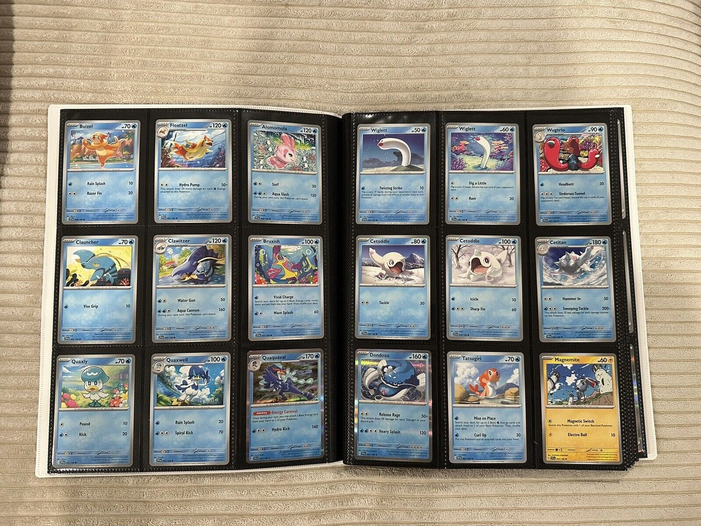 Complete Scarlet And Violet Base Set 1-198 Including EX Ultra Rares W Binder