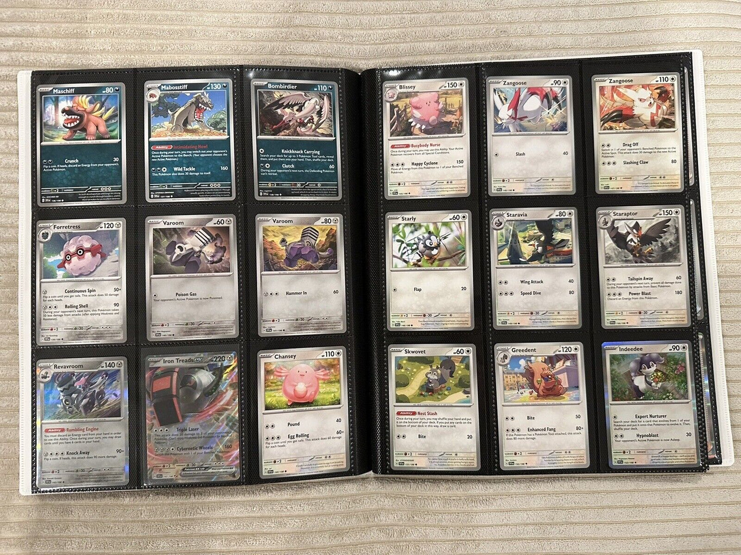 Complete Scarlet And Violet Base Set 1-198 Including EX Ultra Rares W Binder