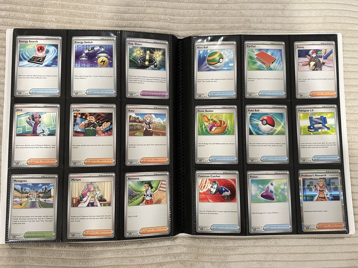 Complete Scarlet And Violet Base Set 1-198 Including EX Ultra Rares W Binder