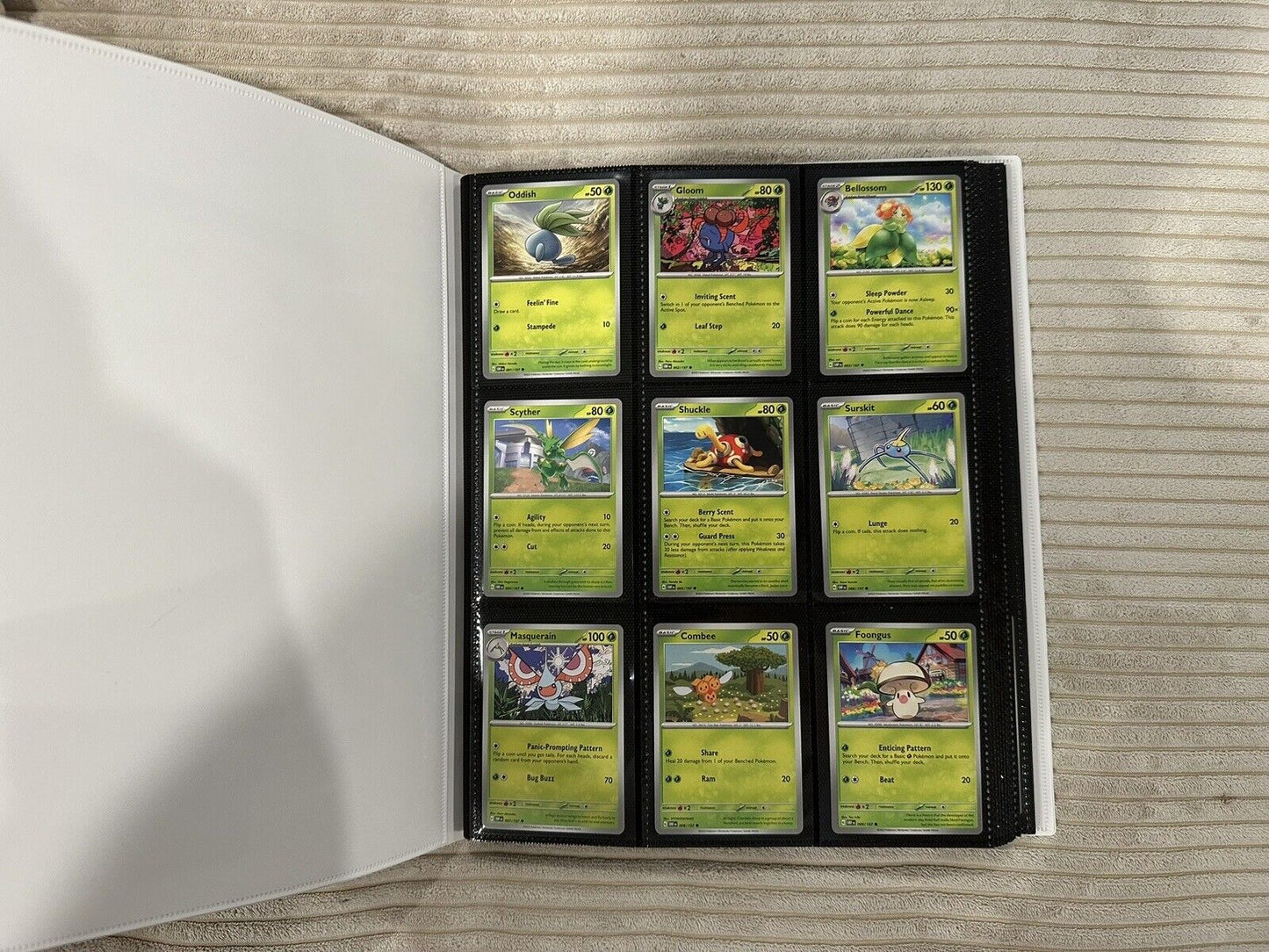 OBSIDIAN FLAMES - Complete Common/Uncommon/Rare 176 Card Set NM/MINT W Binder