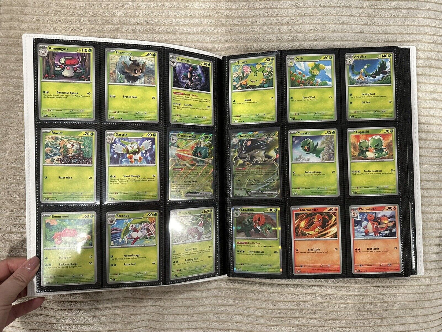 OBSIDIAN FLAMES - Complete Common/Uncommon/Rare 176 Card Set NM/MINT W Binder