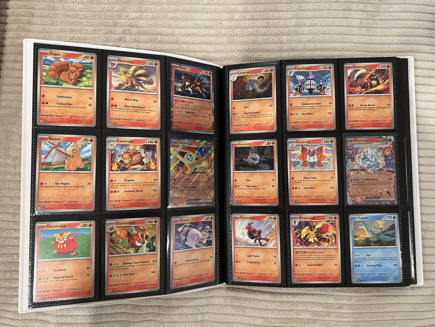OBSIDIAN FLAMES - Complete Common/Uncommon/Rare 176 Card Set NM/MINT W Binder