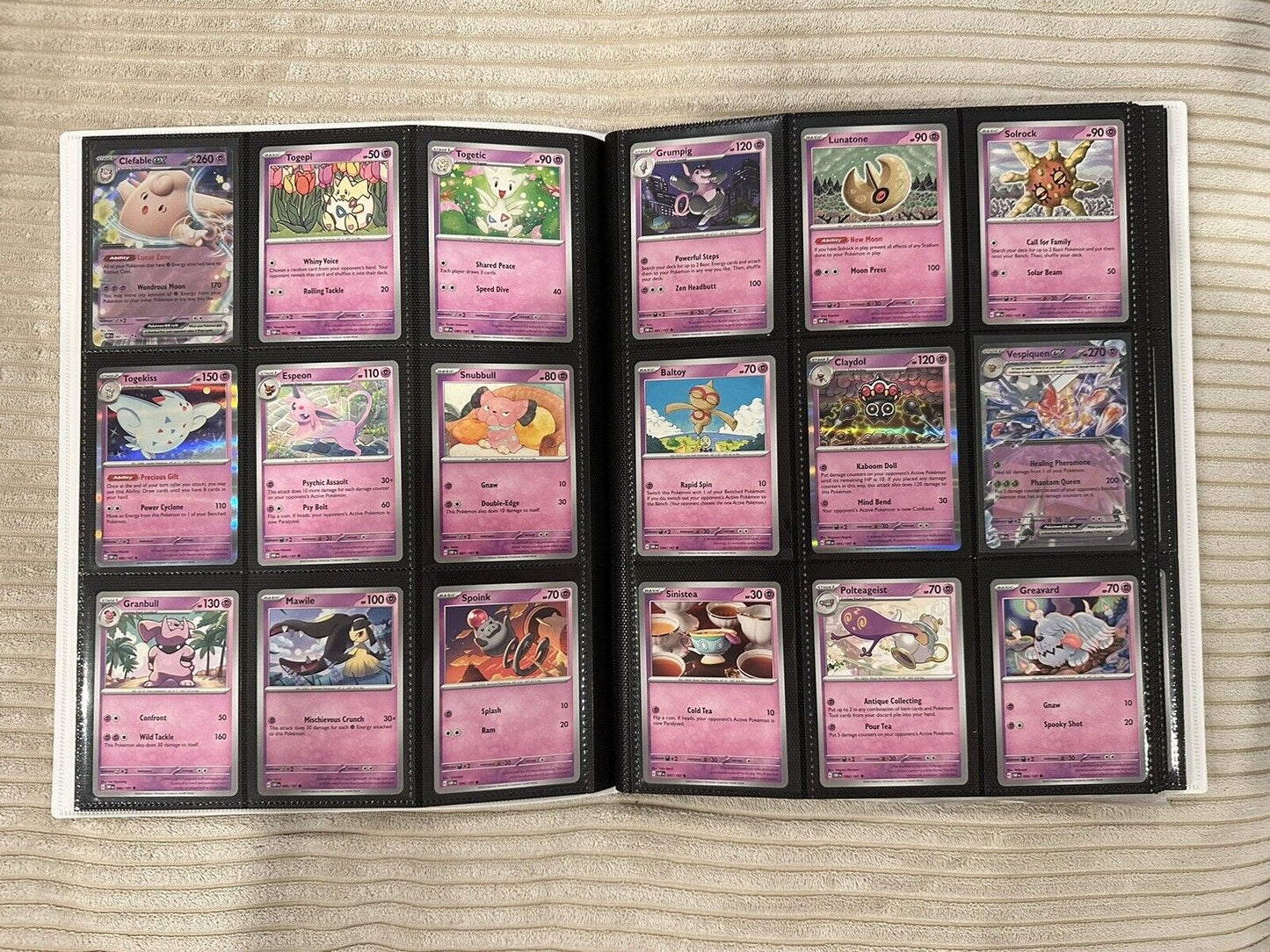 OBSIDIAN FLAMES - Complete Common/Uncommon/Rare 176 Card Set NM/MINT W Binder