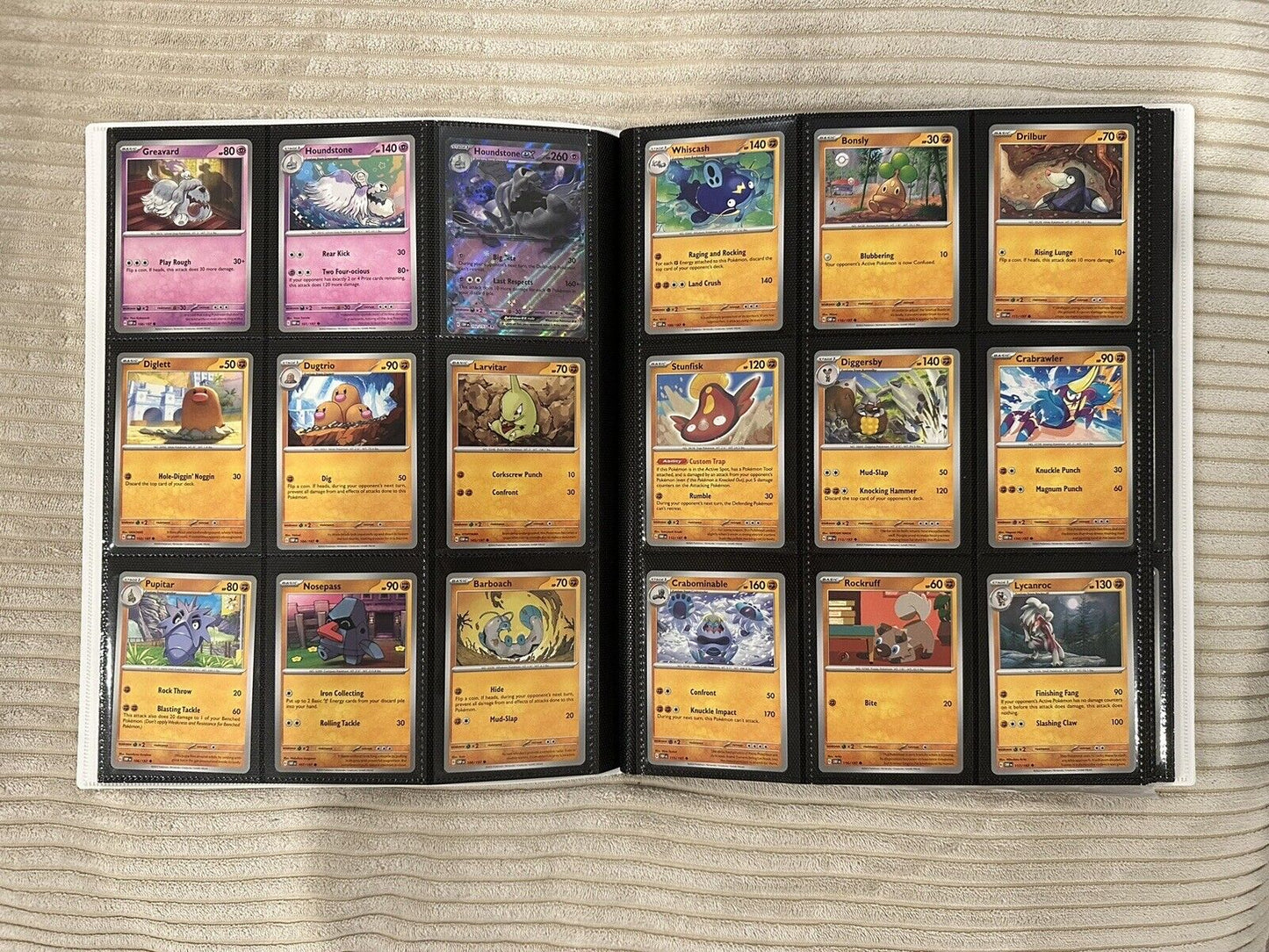 OBSIDIAN FLAMES - Complete Common/Uncommon/Rare 176 Card Set NM/MINT W Binder