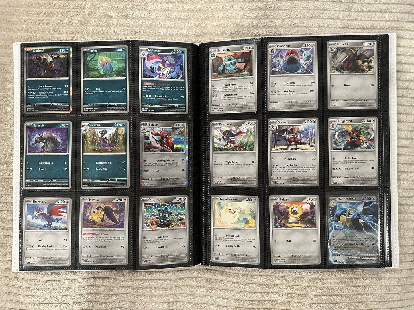OBSIDIAN FLAMES - Complete Common/Uncommon/Rare 176 Card Set NM/MINT W Binder