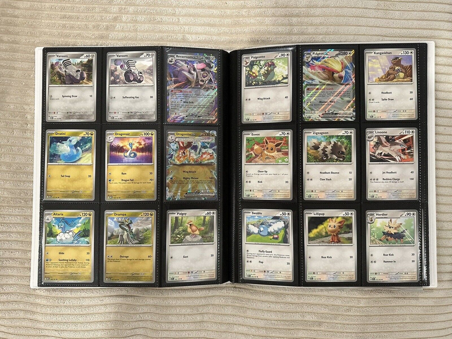 OBSIDIAN FLAMES - Complete Common/Uncommon/Rare 176 Card Set NM/MINT W Binder