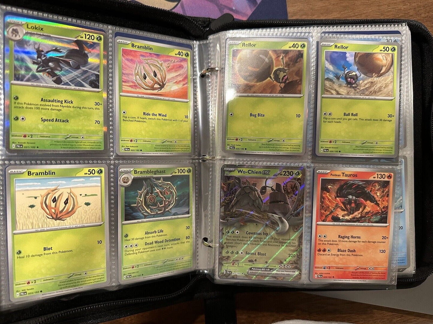 Paldea Evolved Complete Set 1 - 193 Cards! W All Exs And Binder