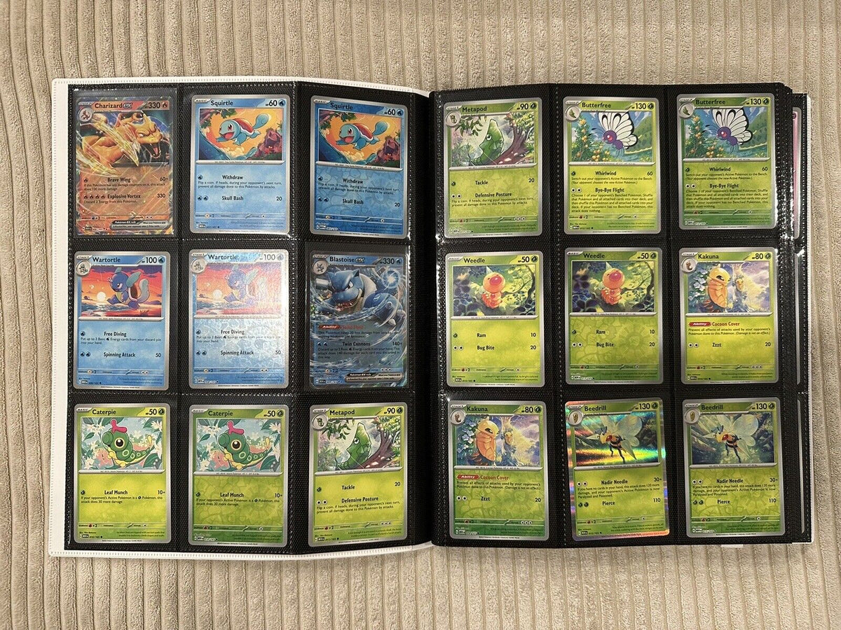 100% Complete Master Set Pokemon SV 151  Binder Included + 4 Promo Cards