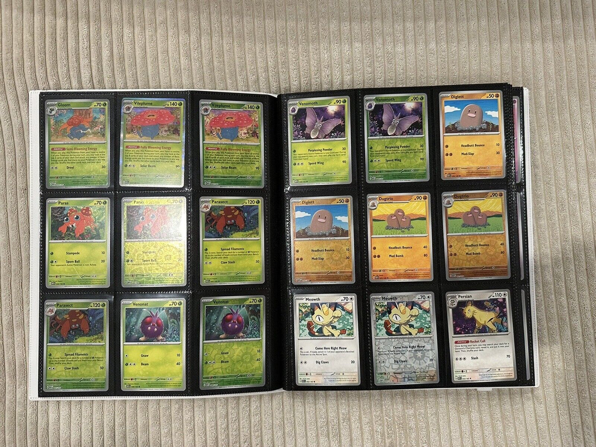 100% Complete Master Set Pokemon SV 151  Binder Included + 4 Promo Cards