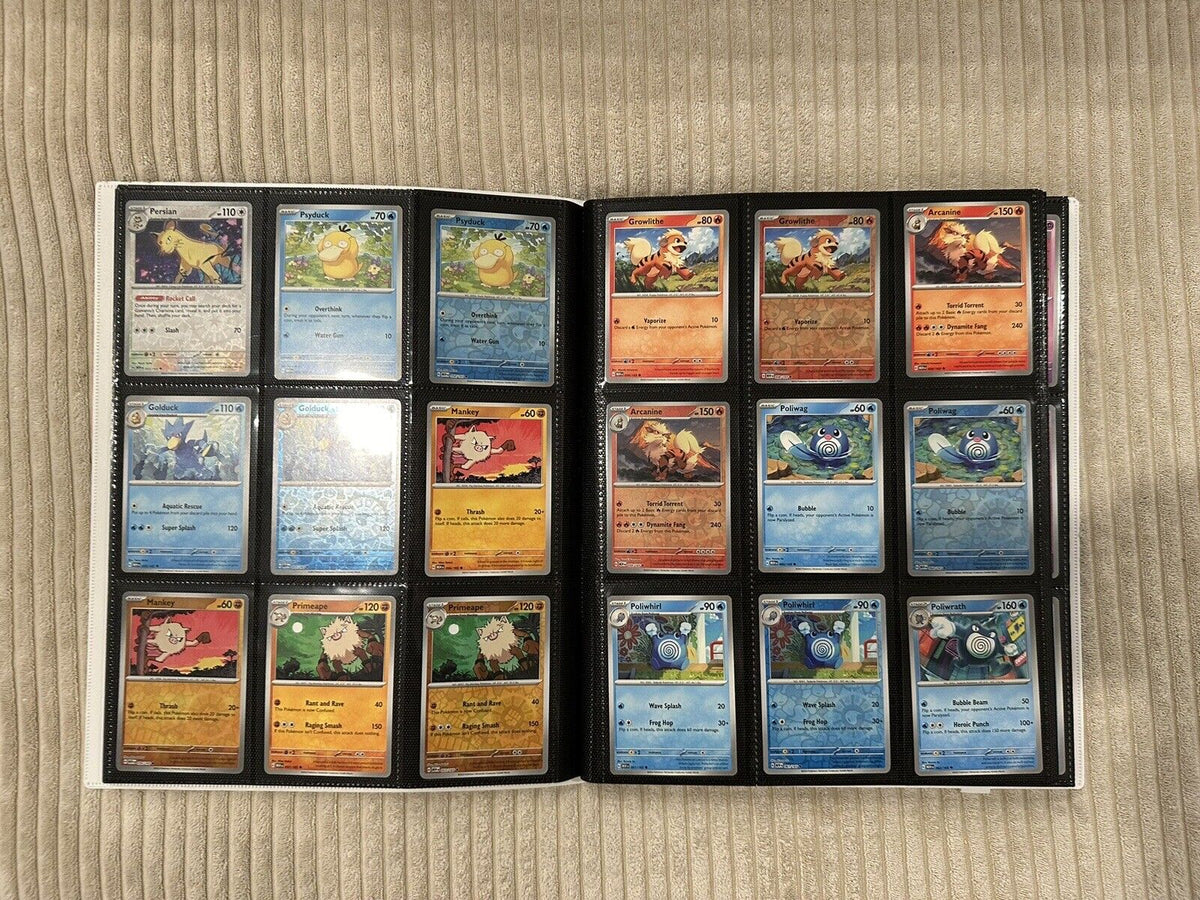 100% Complete Master Set Pokemon SV 151  Binder Included + 4 Promo Cards