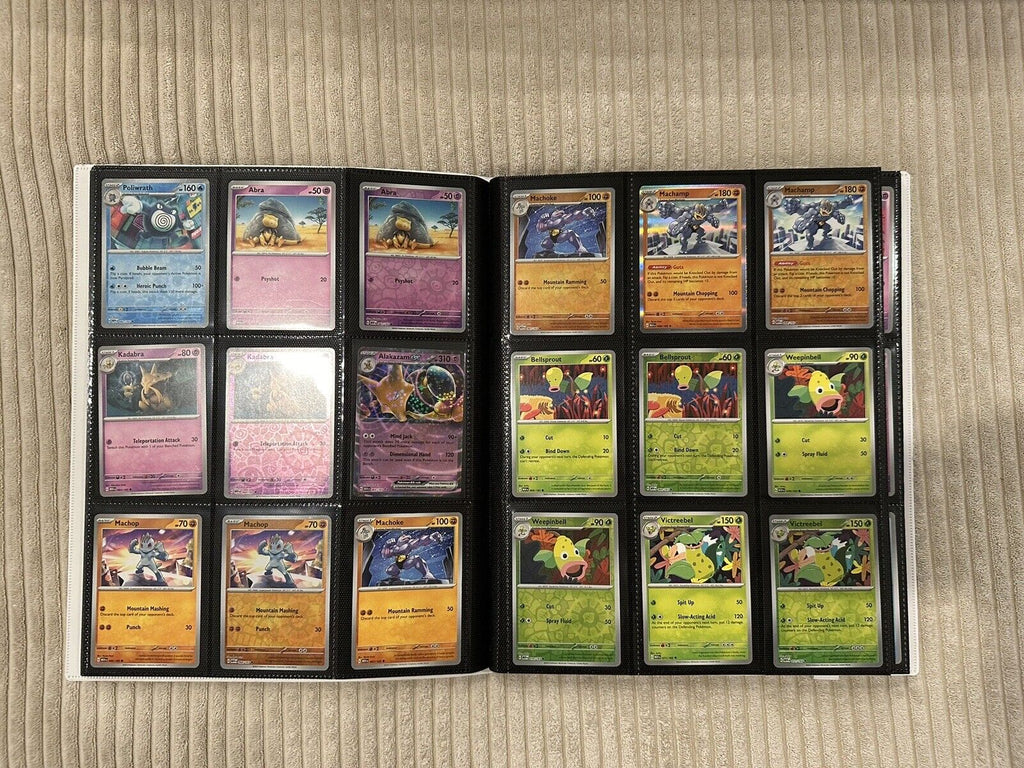 100% Complete Master Set Pokemon SV 151  Binder Included + 4 Promo Cards