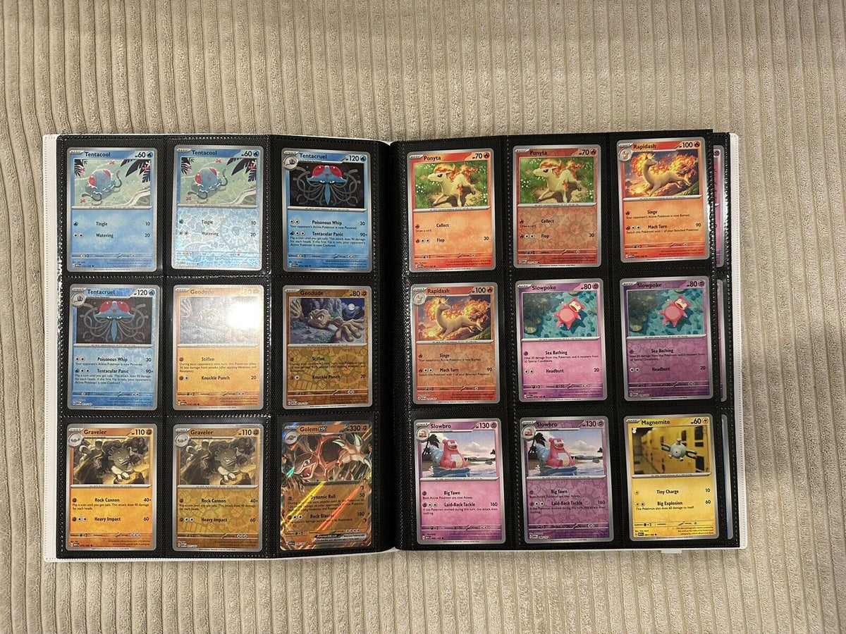 100% Complete Master Set Pokemon SV 151  Binder Included + 4 Promo Cards