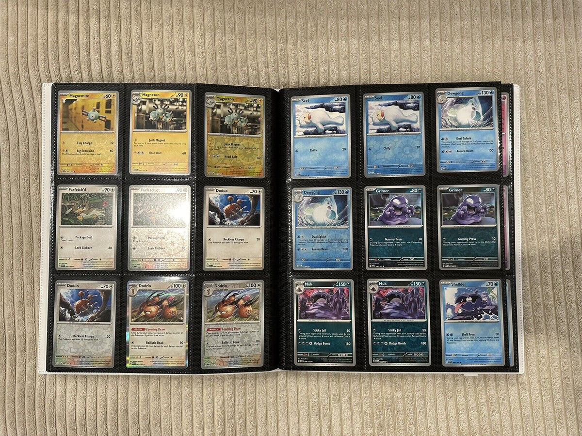 100% Complete Master Set Pokemon SV 151  Binder Included + 4 Promo Cards