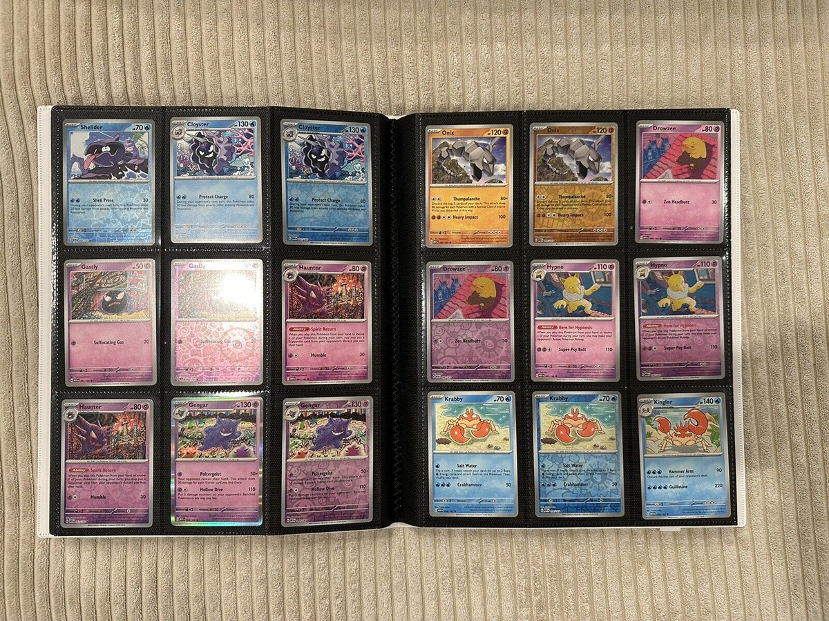 100% Complete Master Set Pokemon SV 151  Binder Included + 4 Promo Cards
