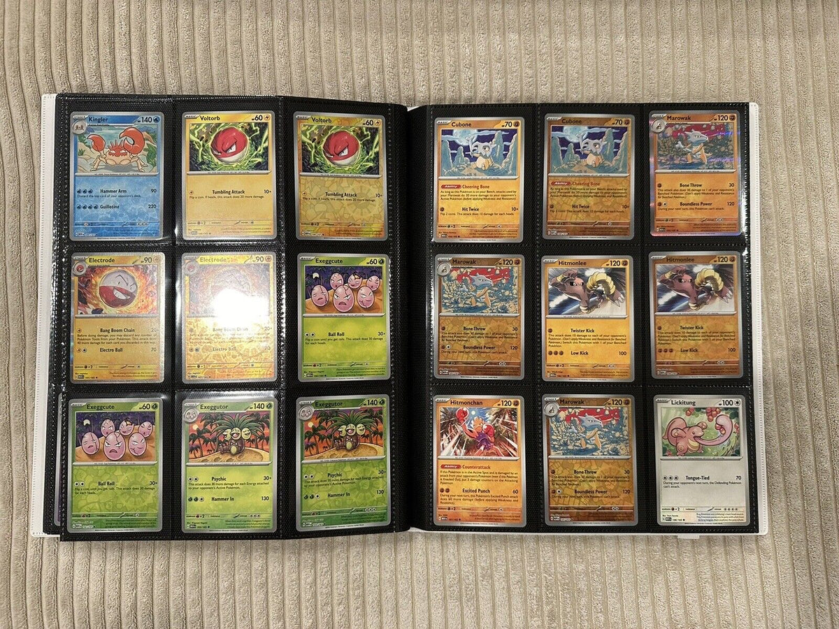 100% Complete Master Set Pokemon SV 151  Binder Included + 4 Promo Cards