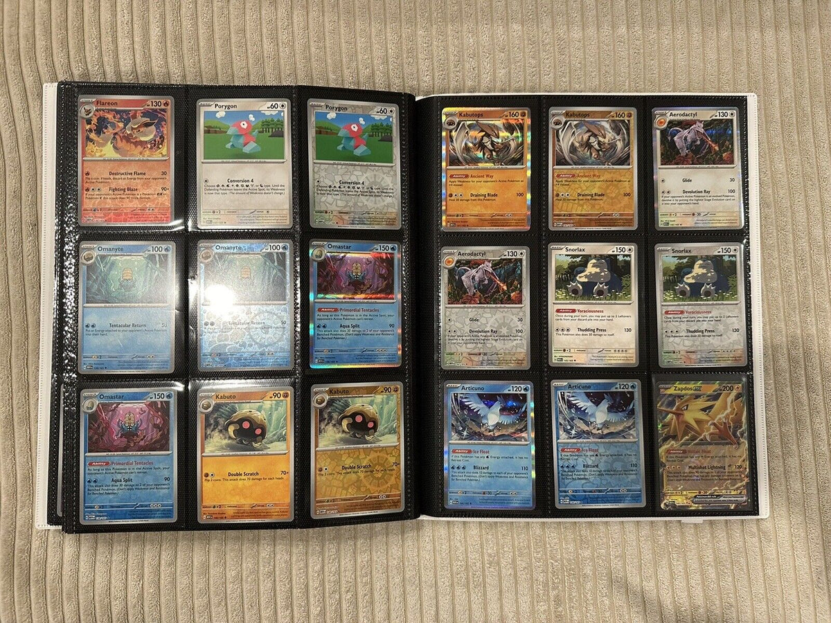 100% Complete Master Set Pokemon SV 151  Binder Included + 4 Promo Cards