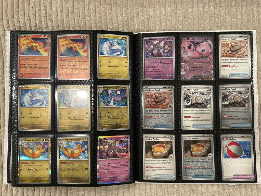 100% Complete Master Set Pokemon SV 151  Binder Included + 4 Promo Cards