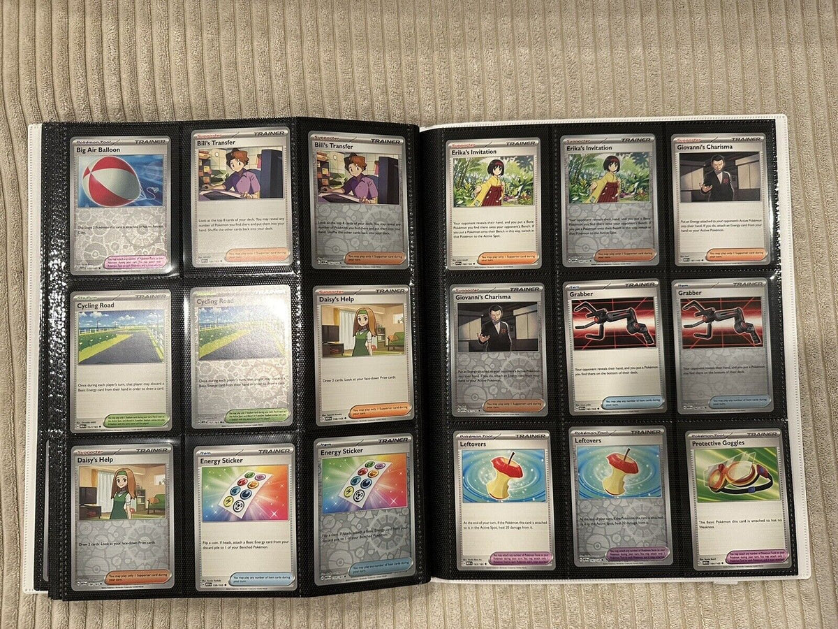 100% Complete Master Set Pokemon SV 151  Binder Included + 4 Promo Cards