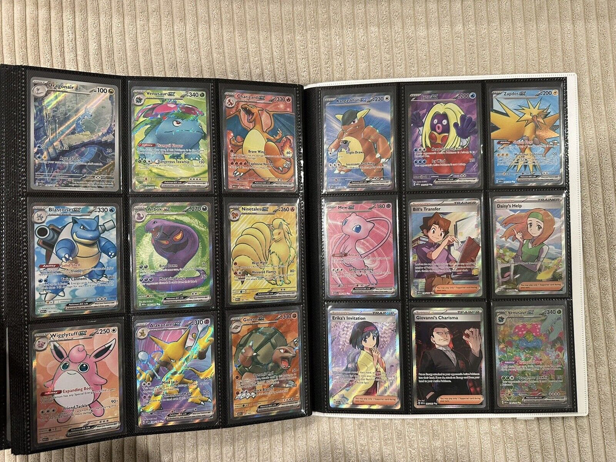 100% Complete Master Set Pokemon SV 151  Binder Included + 4 Promo Cards