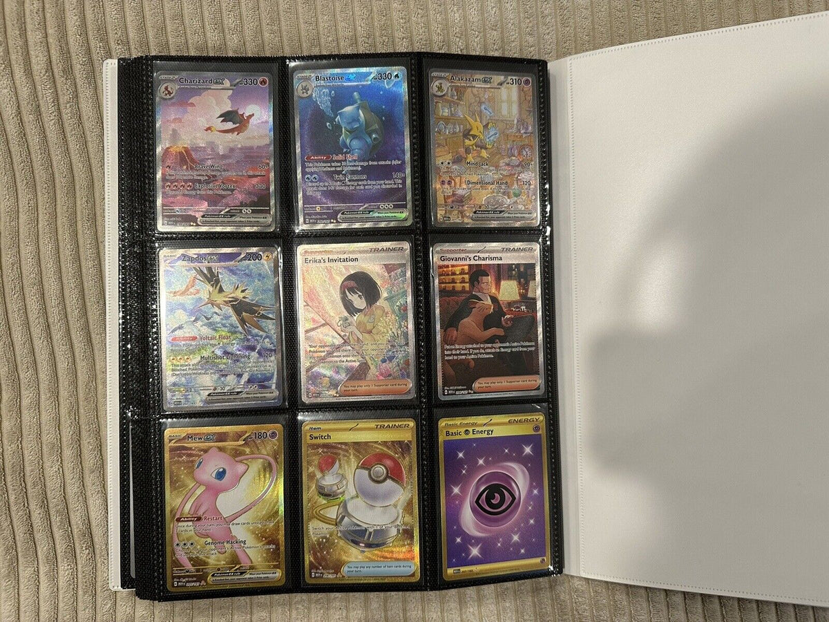 100% Complete Master Set Pokemon SV 151  Binder Included + 4 Promo Cards