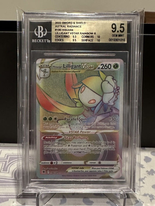 Pokémon TCG Hisuian Lilligant VSTAR SWSH- Astral Radiance 190/189 BGS 9.5