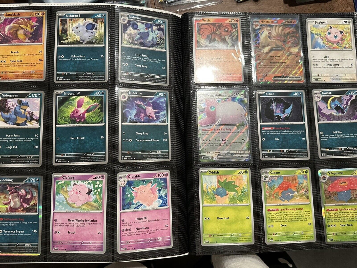 Pokémon 151-Complete Base Set 1-165 Full Set 1-165 NM No Holo Energies No Binder